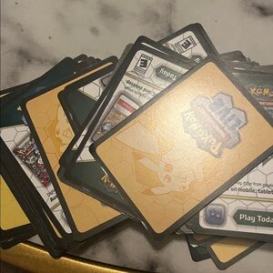 Pokemon Live Online Code Cards 100